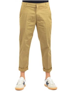 Dondup Cropped Trousers - Natural
