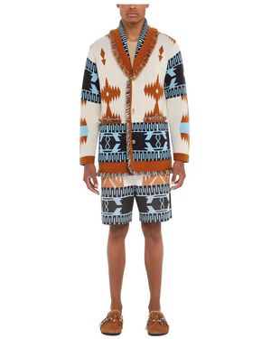 Alanui Icon Jacquard Cardigan - Blau