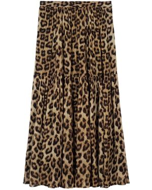 Ba&sh Fley Leopard Skirt - Multicolour