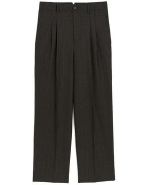 Ami Paris Straight Trousers - Negro