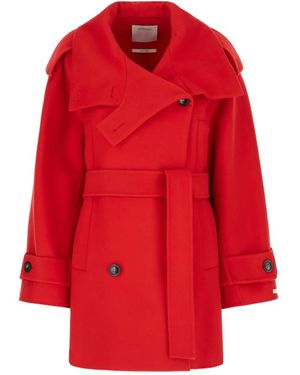 Sportmax Trench Coats - Red