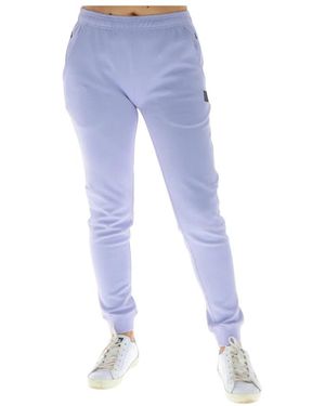 Superdry Broeken ,Paars ,Katoen Trainingsbroeken - Blauw