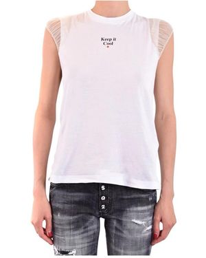 DSquared² Sleeveless Tops - White