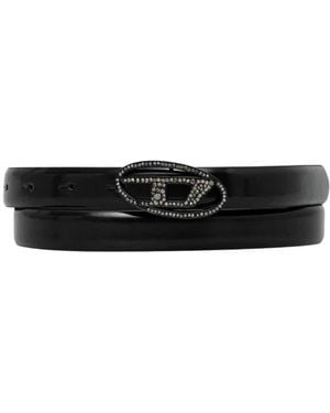 DIESEL Oval D Logo B-1Dr Strass 20 - Schwarz
