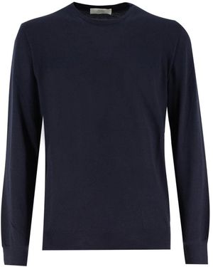 Mauro Ottaviani Elegant crew neck sweater - Blau