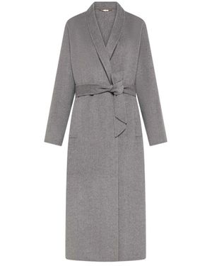 Seventy Cappotto Double Misto Cashmere Handmade - Grijs