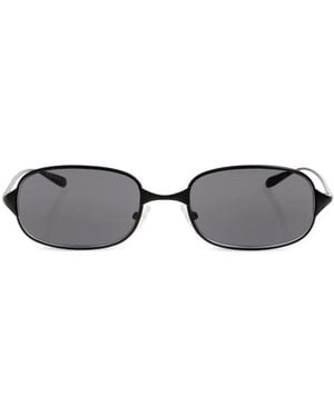 McQueen Accessoires ,Zwart ,57Mm Rechthoekige Zonnebril