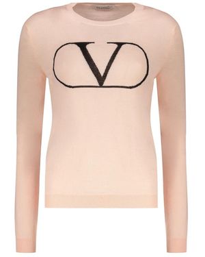 Valentino Garavani Round-Neck Knitwear - Pink