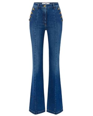 Elisabetta Franchi Flare Jeans - Blue
