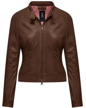 Bomboogie Leather Jackets - Brown