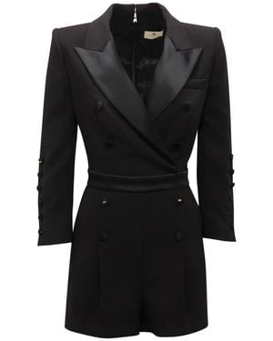 Elisabetta Franchi Playsuits - Black