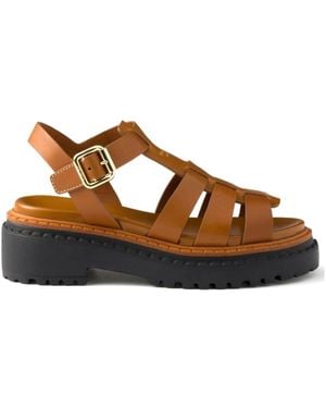 Prada Flat Sandals - Bruin