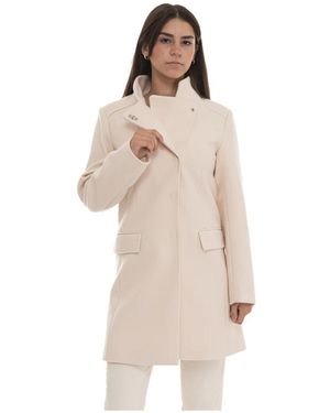 Liu Jo Single-Breasted Coats - Natural