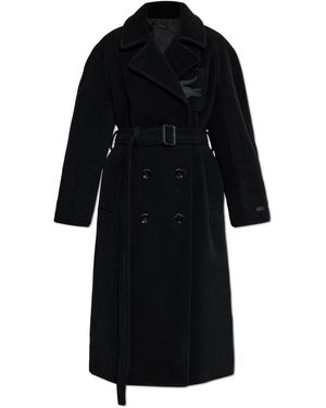 Lacoste Double-Breasted Coats - Nero