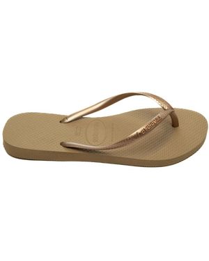 Havaianas Schoenen ,Roze ,Slim Teenslippers - Bruin