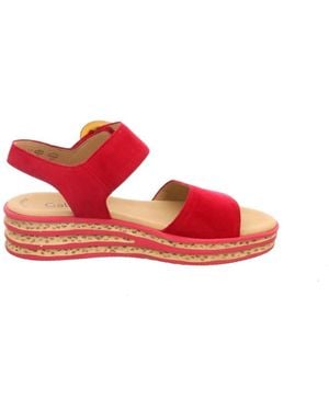 Gabor Sleehak Sandalen - Rood