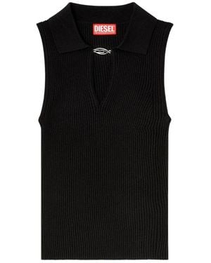 DIESEL Sleeveless Tops - Negro