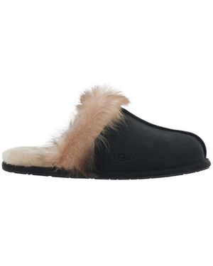 UGG Schoenen ,Zwart ,Leer W Scuffette Nubuck