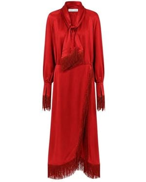 ROWEN ROSE Midi Dresses - Rosso