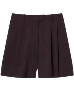 Lacoste Korte Broeken ,Bruin ,Wol Costumi Da Bagno Poliestere - Zwart