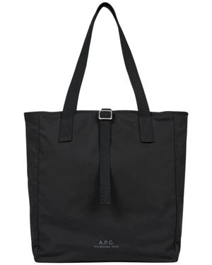 A.P.C. Cabas Archive Tote - Schwarz