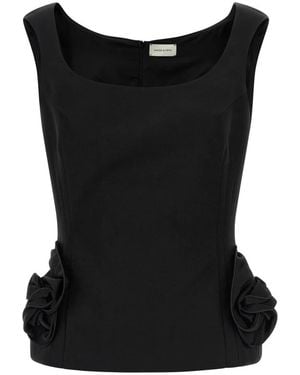 Magda Butrym Blouse 11 Top Van Zijdemix - Zwart