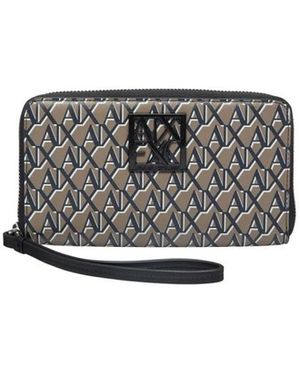 ARMANI EXCHANGE Accessoires ,Allover Logo Wallet - Grijs