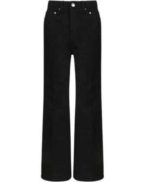 Ami Paris High-Rise Flared Jeans - Schwarz
