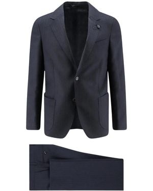 Lardini Single Breasted Suits - Blu