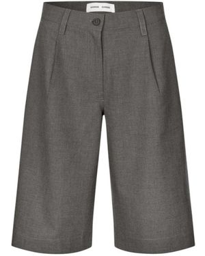 Samsøe & Samsøe Korte Broeken ,Grijs ,Polyester Saharper Short