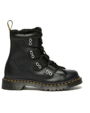 Dr. Martens 1460 Ltt Fur Lined - Schwarz