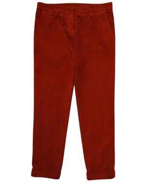 Aspesi Cropped Trousers - Rojo