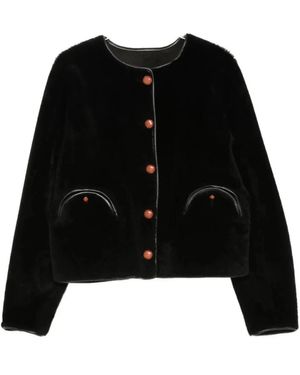 Blazé Milano Faux Fur & Shearling Jackets - Negro