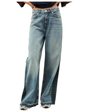 Ba&sh Wide Jeans - Blu