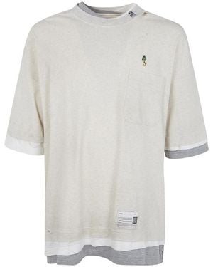 Maison Mihara Yasuhiro Triple Layered Tee - Grau