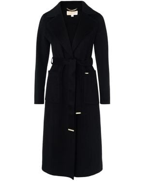 Michael Kors Mk Trenchcoat Aus Wollmischgewebe - Schwarz