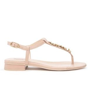 Nero Giardini Flat Sandals - Natural