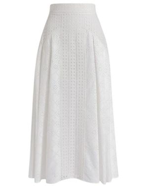 Alberta Ferretti Midi Skirts - Blanco