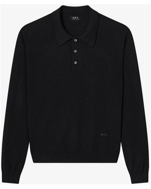 A.P.C. Round-Neck Knitwear - Negro