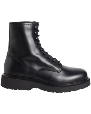 Calvin Klein Lace-Up Boots - Black