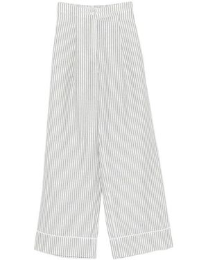 Riviera Hose Mit Streifenmuster - Weiß