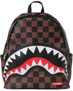 Sprayground Hai Schachbrett Mini Rucksack - Schwarz