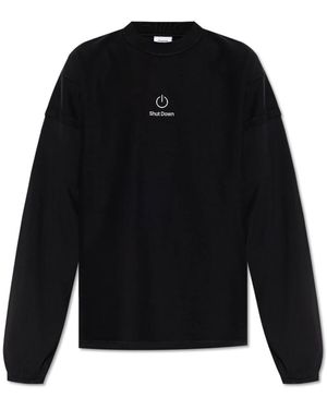 Vetements Oversize T-Shirt - Schwarz