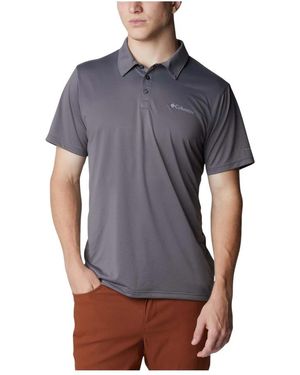 Columbia Fitness ,Grijs ,Polyester Hike Polo - Blauw