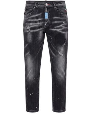 Philipp Plein Slim-Fit Jeans - Azul