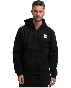 The North Face Fitness ,Zwart ,Katoen Evo Box Half Dome Full-Zip Hoodie