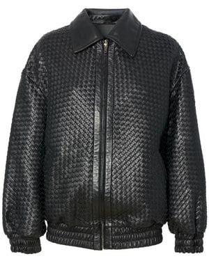 Manokhi Leather Jackets - Negro