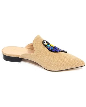 MyChalom Italienischer Stil Schuhe Mogrein Kollektion - Natur