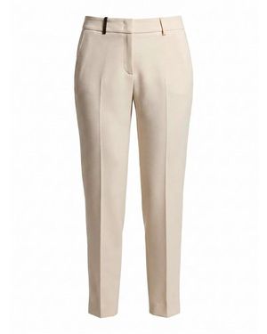 Peserico Straight Trousers - Natural