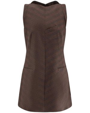 MM6 by Maison Margiela Short Dresses - Brown